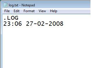 Notepad with date